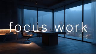 Focus Like a CEO — Quiet Office Night for Deep Work & Zero Distraction