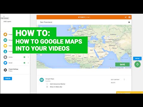 How to add Google Maps into your videos
