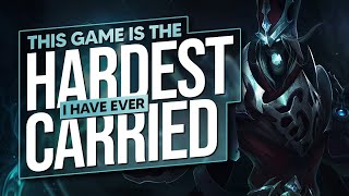 THIS IS THE HARDEST I'VE EVER CARRIED A GAME IN CHALLENGER