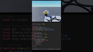 TEAM SELECTION UI IN ROBLOX STUDIO #roblox #robloxscripting #robloxstudio #robloxstudiotutorial