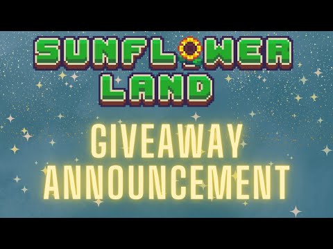 Sunflower Land Game Stream #24 - GIVEAWAY ANNOUNCEMENT (1 Month VIP Pass)