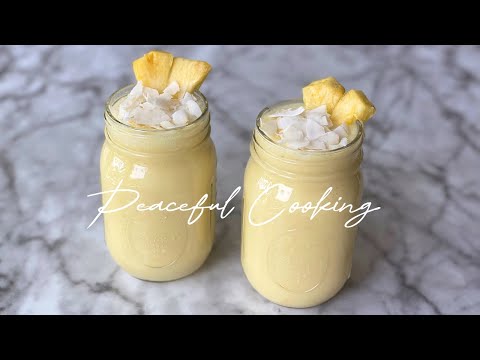 Virgin Piña Colada Recipe | Four Simple Ingredients | Silent Vlog