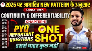 IMPORTANT PYQ Questions OF  CHAPTER - 5  continuity and differentiability CLASS 12TH #board2026