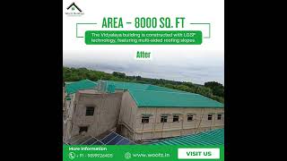 How We Built 8000 Sq Ft Vidyalaya Building Using Advanced Steel Technology | Construction Time-lapse