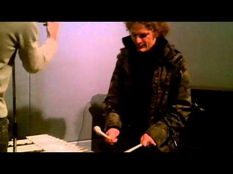Joe plays the vibraphone
