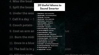 20 phrases Sound Smart #english #languagelearning #learn #spoken #grammar #speaking