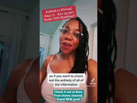 Airbnb is HIRING (NO hosting) paying from $43.71 - $51.43 per hour. Plus Benefits!❤️ #workfromhome