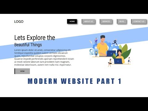 Pure CSS Animated Landing Page Part 1 | Pure CSS Animation Property