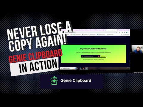 Never Lose a Copy Again! 🤯 Genie Clipboard in Action!