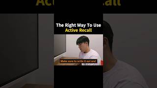 The True Meaning Of Active Recall #activerecall #flashcard #studymethod #memory #test #students