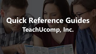 TeachUcomp Quick Reference Guides