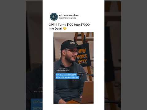 $100 to $7k+ !! #ChatGPT never ceases to amaze us! 🔥#aimoney