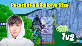 Peterbot 1v2 vs Pollo & Rise Clutch Buildfights!