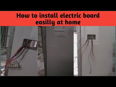 Installing in electric switch board in detail||Electric switch board connection