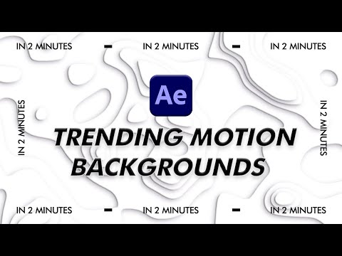 Create Trending Motion Backgrounds in After Effects | No Plugins