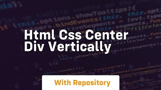 html css center div vertically
