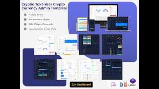 Cryptocurrency Dashboard Admin Template With Bootstrap UI framework