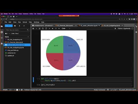 Risk Parity & Budgeting with Python | Python for Quant Finance Meetup