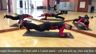 OnlinePT - Dynamic 3 to 2 Point Plank
