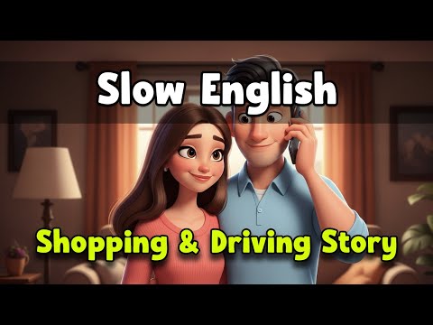 Learn English A1–A2 | Grocery Shopping & Driving Home