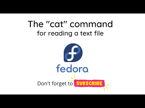 #10 - Basic Linux Command | with Fedora 35 Workstation | cat command