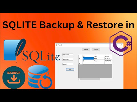 SQLITE Backup and Restore in C#