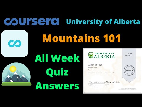 Coursera Mountains 101 || All Week Quiz Answers || Mountains 101 All Week Quiz Solution Coursera