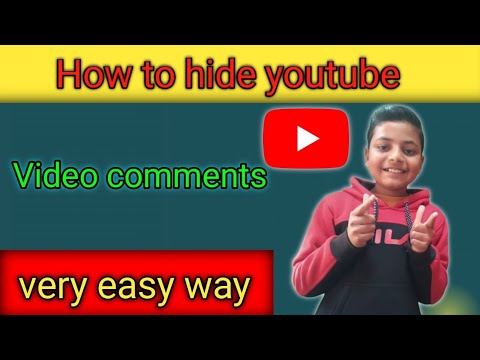 How to hide comments on youtube  videos in 2021