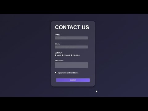 Create a Stylish Contact Form with HTML & CSS