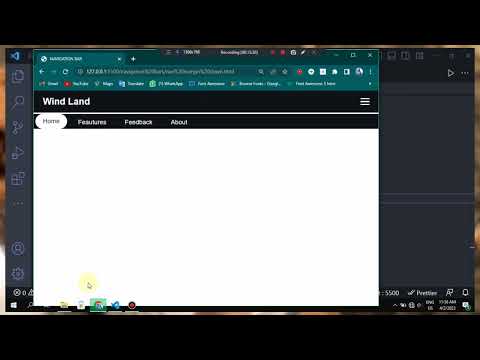 REAPONSIVE NAVIGATION BAR USING HTML CSS JAVASCRIPT SIMPLE WAY #css #html #coding #2023 #viral