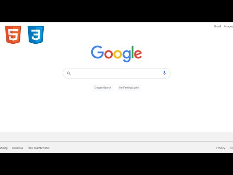I Made Google Home Page Using HTML,CSS