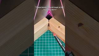Easy Way to Fix a 90° Corner (Simple Measuring Trick) #woodworking #simpletrick #diywood #carpentry