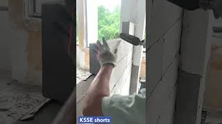 Learn How to Lay Lightweight Concrete Blocks Like a Pro | DIY Construction Guide#feed