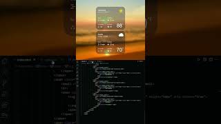 Weather widget #codingin17 #shorts #Code #programming