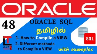 HOW TO COMPILE A VIEW with examples | Oracle SQL tutorial in TAMIL @learncodetodaytamil
