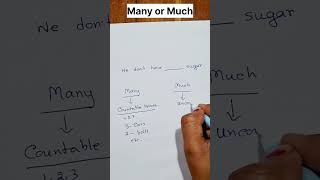 Much or Many #englishgrammar #smartlearn
