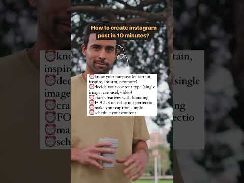 How to create instragram post in 10 minutes?