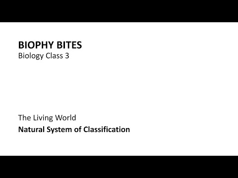 Biology Class 3 - Natural System of Classification