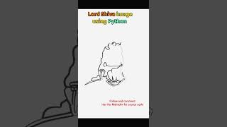 Lord Shiva Using Python #python #lordshiva #harharmahadev #coder #codingtutorial