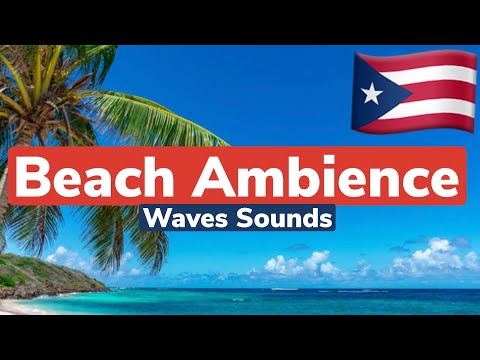 Puerto Rico Beach — Sounds Of The Waves Ambience — Beach Sounds — Beach Waves For Relaxation