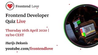 Frontend Developer Quiz