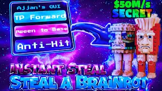 Steal a Brainrot SCRIPT Gui with INSTANT STEAL, INVISBLE, ANTI-KICK + SPEED BOOST!