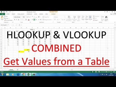 HLOOKUP and VLOOKUP Combined | Get value Corresponding to a Specified Row and Column of a Table