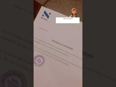 I am thrilled to share my internship certificate which is I completed past year 2023 at Netsol 💥