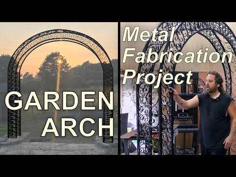 Garden Art - Making a decorative wrought iron arch