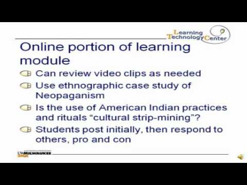 Designing a Learning Module for a Blended Course