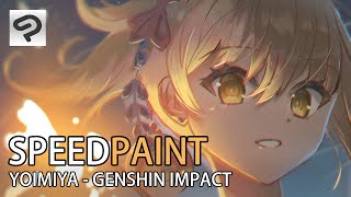 【Speed Painting】 Genshin Impact - Yoimiya (CLIP STUDIO) illustration making
