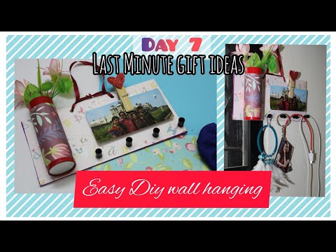 EASY DIY WALL HANGING🌟💖 Key chain holder🤩 Last five minute gift ideas 💞 #birthday#gift #surprise