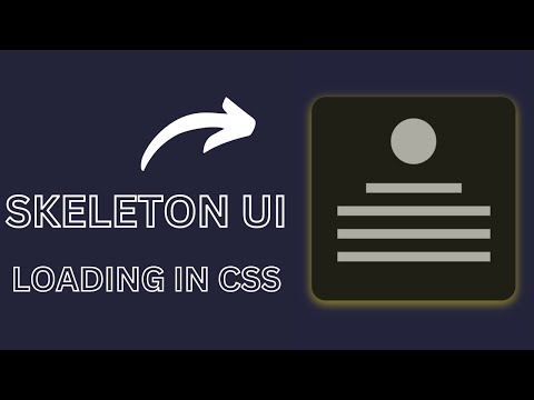 Create Skeleton Loading Screen Animation using only HTML & CSS | Get Source Code Free