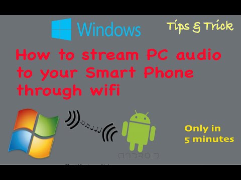 Stream PC audio with your smartphone through wifi | in 5 minutes